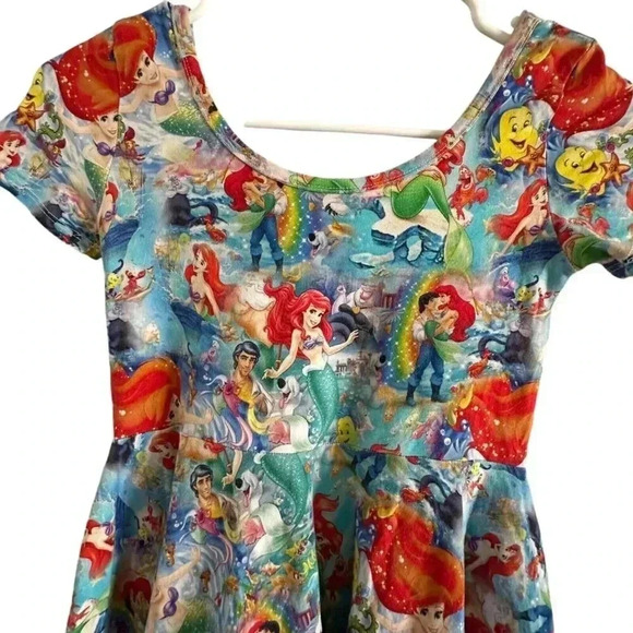 Wild Rich Kids Twirl Dress Girls Size 11/12 the little mermaid ariel Disney - Picture 1 of 10